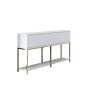 HANAH HOME Komoda Lord White Gold - slika 3