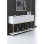 HANAH HOME Komoda Lord White Gold - slika 1