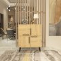 HANAH HOME Komoda Makro Sapphire Oak - slika 1