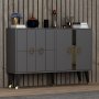 HANAH HOME Komoda Eagle Anthracite - slika 2