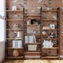 HANAH HOME Polica za knjige Arty Brown - slika 1