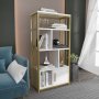 HANAH HOME Polica za knjige Valero White Gold - slika 2