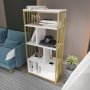HANAH HOME Polica za knjige Valero White Gold - slika 3