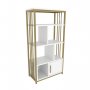 HANAH HOME Polica za knjige Valero White Gold - slika 5