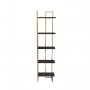 HANAH HOME Polica za knjige Alice Black Gold - slika 4