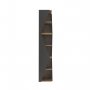 HANAH HOME Polica za knjige Arrow Black Walnut - slika 4