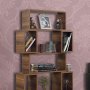 HANAH HOME Polica za knjige Box Walnut - slika 2