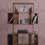 HANAH HOME Polica za knjige Box Walnut - slika 3