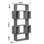 HANAH HOME Polica za knjige Box Walnut - slika 5
