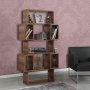 HANAH HOME Polica za knjige Box Walnut - slika 1