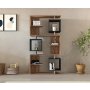 HANAH HOME Polica za knjige Icardi Atlantic Pine Anthracite - slika 1
