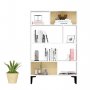 HANAH HOME Polica za knjige Harby White - slika 4