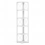 HANAH HOME Polica za knjige Logan 5 White - slika 4