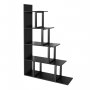 HANAH HOME Polica za knjige Step Black - slika 4