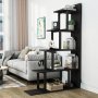 HANAH HOME Polica za knjige Step Black - slika 1