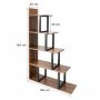 HANAH HOME Polica za knjige Step Brown - slika 5
