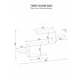 HANAH HOME Polica za knjige Twist White - slika 3