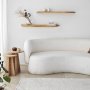 HANAH HOME Zidna polica Wavy 2 Oak - slika 2