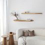 HANAH HOME Zidna polica Wavy 2 Oak - slika 3