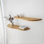 HANAH HOME Zidna polica Wavy 2 Oak - slika 4