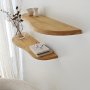 HANAH HOME Zidna polica Wavy 2 Oak - slika 5
