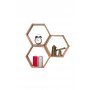 HANAH HOME Zidna polica Elfo Walnut - slika 2