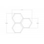 HANAH HOME Zidna polica Elfo Walnut - slika 4