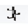 HANAH HOME Zidna polica Bombe Anthracite - slika 3