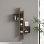 HANAH HOME Zidna polica Emse Oak Anthracite - slika 2