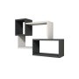 HANAH HOME Zidna polica Afro Anthracite - slika 4