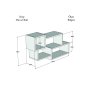 HANAH HOME Zidna polica Afro Anthracite - slika 5