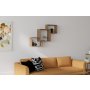 HANAH HOME Zidna polica Silver Walnut - slika 1