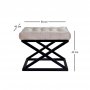 Atelier del Sofa Tabure Capraz Black Cream - slika 2