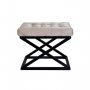 Atelier del Sofa Tabure Capraz Black Cream - slika 1