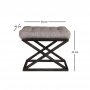 Atelier del Sofa Tabure Capraz Black Grey - slika 2