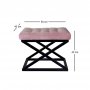 Atelier del Sofa Tabure Capraz Black Pink - slika 2