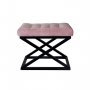 Atelier del Sofa Tabure Capraz Black Pink - slika 1