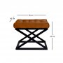 Atelier del Sofa Tabure Capraz Black TerraCota - slika 2