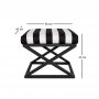 Atelier del Sofa Tabure Capraz Black White - slika 2