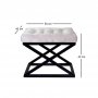 Atelier del Sofa Tabure Capraz Black White v3 - slika 2