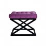 Atelier del Sofa Tabure Capraz Black Purple - slika 1