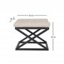 Atelier del Sofa Tabure Capraz Black White v2 - slika 2