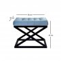 Atelier del Sofa Tabure Capraz Black Turquoise - slika 2