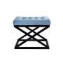 Atelier del Sofa Tabure Capraz Black Turquoise - slika 1