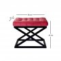 Atelier del Sofa Tabure Capraz Black Red - slika 2
