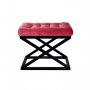 Atelier del Sofa Tabure Capraz Black Red - slika 1