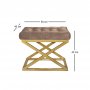 Atelier del Sofa Tabure Capraz Gold Brown - slika 2