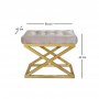 Atelier del Sofa Tabure Capraz Gold Cream - slika 2