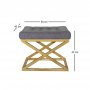 Atelier del Sofa Tabure Capraz Gold Grey - slika 2