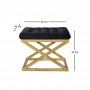 Atelier del Sofa Tabure Capraz Gold Black - slika 2